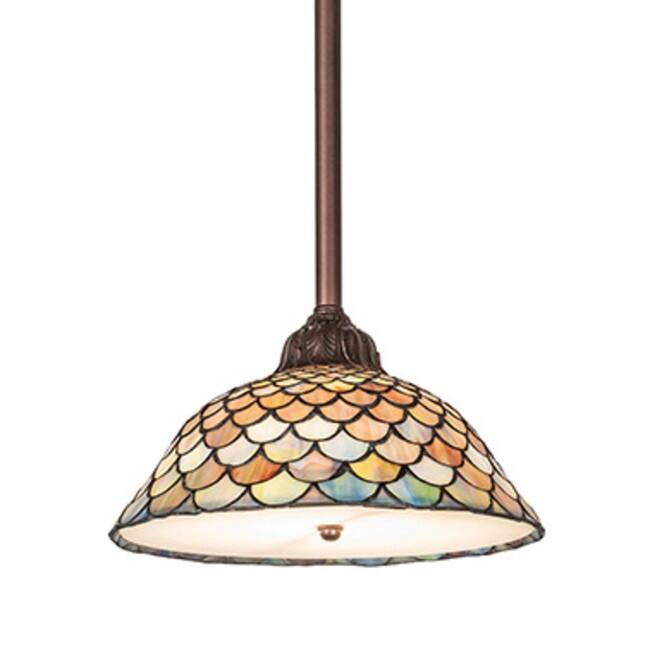 Meyda Tiffany 256254 12" Wide Pendant - Mahogany Bronze