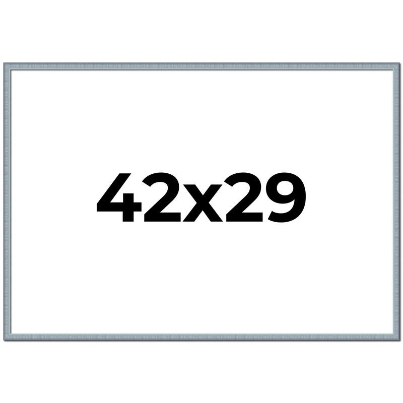 42x29 Frame Rustic Sky Blue Solid Wood Picture Frame | 0.75 Inch