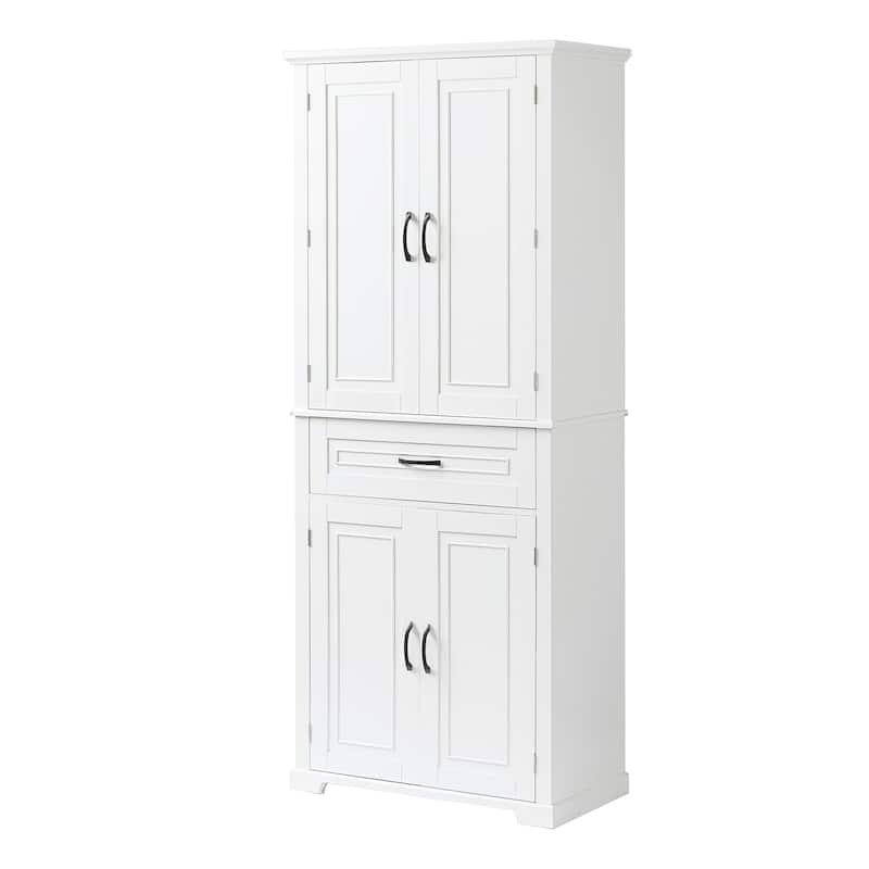 Roomfitters Bathroom Storage Cabinet with Doors and Drawer Adjustable Shelf and Organized Storage System