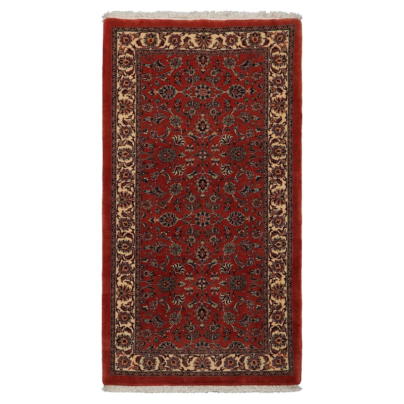 3'5''x6'3'' Hand Knotted Wool Burnt Orange 300 KPSI Plush Pile Rug - 3' 5'' x 6' 3'' - 3' 5'' x 6' 3''