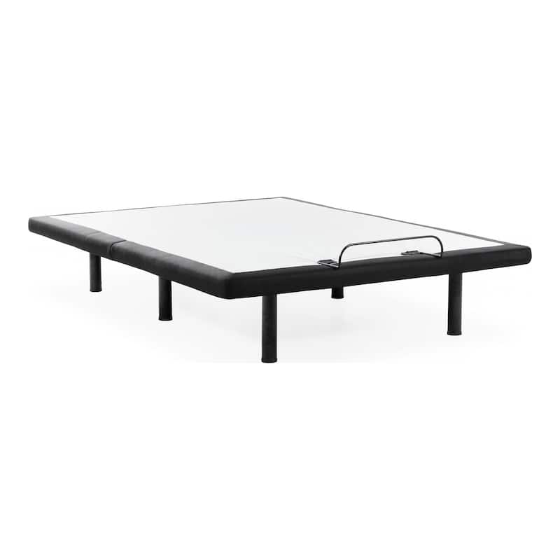 Brenner Modern Black Adjustable Bed Frame with 4 Positions and USB Ports by Furniture of America