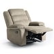 preview thumbnail 43 of 101, Overstuffed Cotton Corduroy Manual Pushback Recliner with Wide Armrest