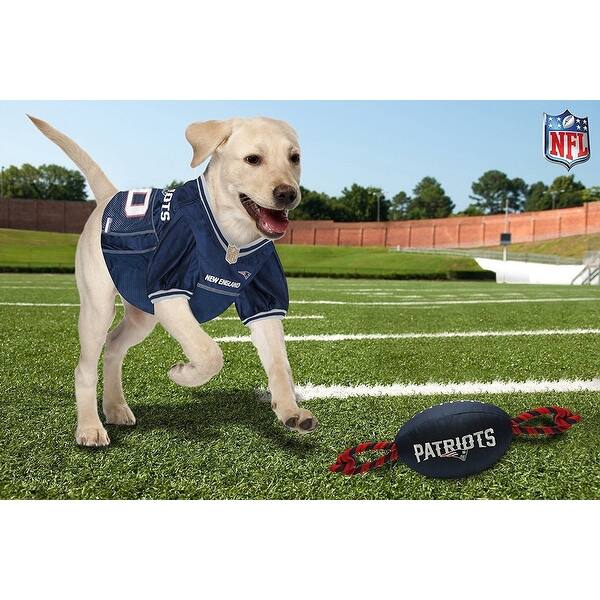 Shop Nfl Nylon Football Pet Toy Licensed Heavy Duty Tough Dog