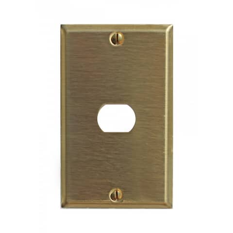 Switchplate Brushed Brass 1 Interchangeable/Despard Renovator's Supply