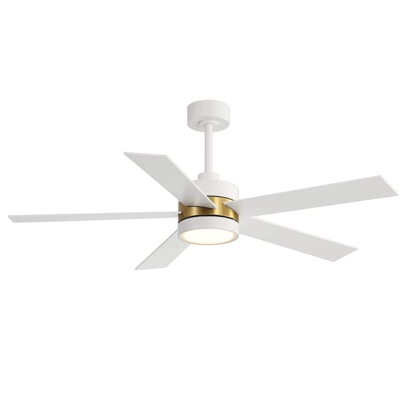52-IN LED Ceiling Fan with Light Kit and Remote- 5 Blades