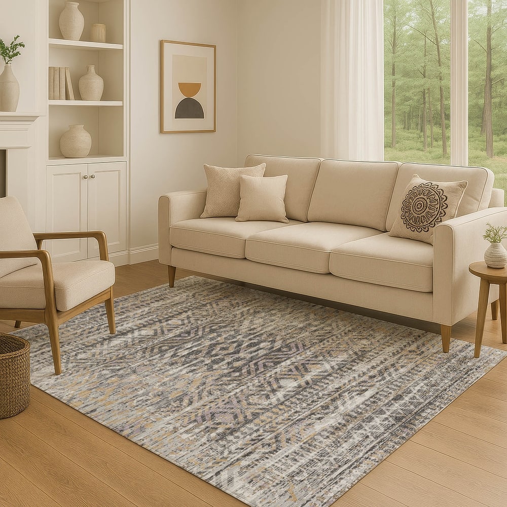 Premium Washable Super Soft Modern Global Mayfield Rug