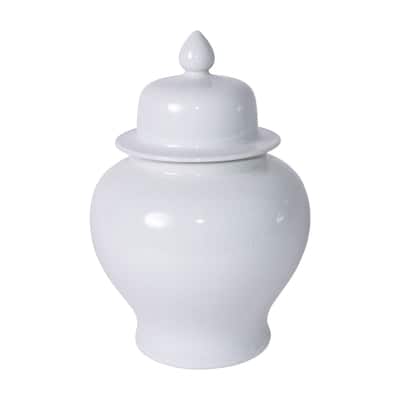 Crackle Temple Decorative Jar
