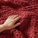 preview thumbnail 31 of 93, Madison Park Hand Made Chunky Double Knit Throw Blanket