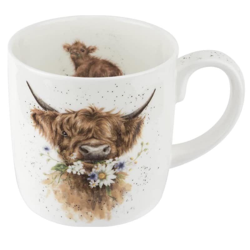 Royal Worcester Wrendale Design Mug Farm Animals - Daisy-Coo (Cow)