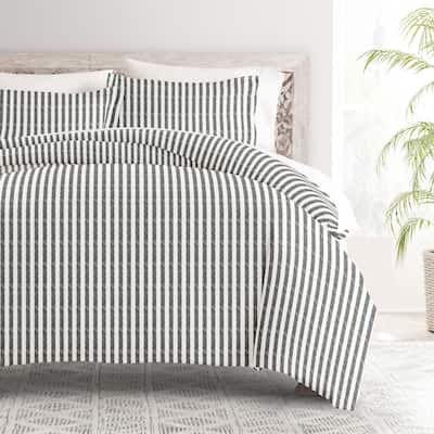 Becky Cameron Rugged Stripes Ultra Soft Oversized 3-piece Duvet Cover Set