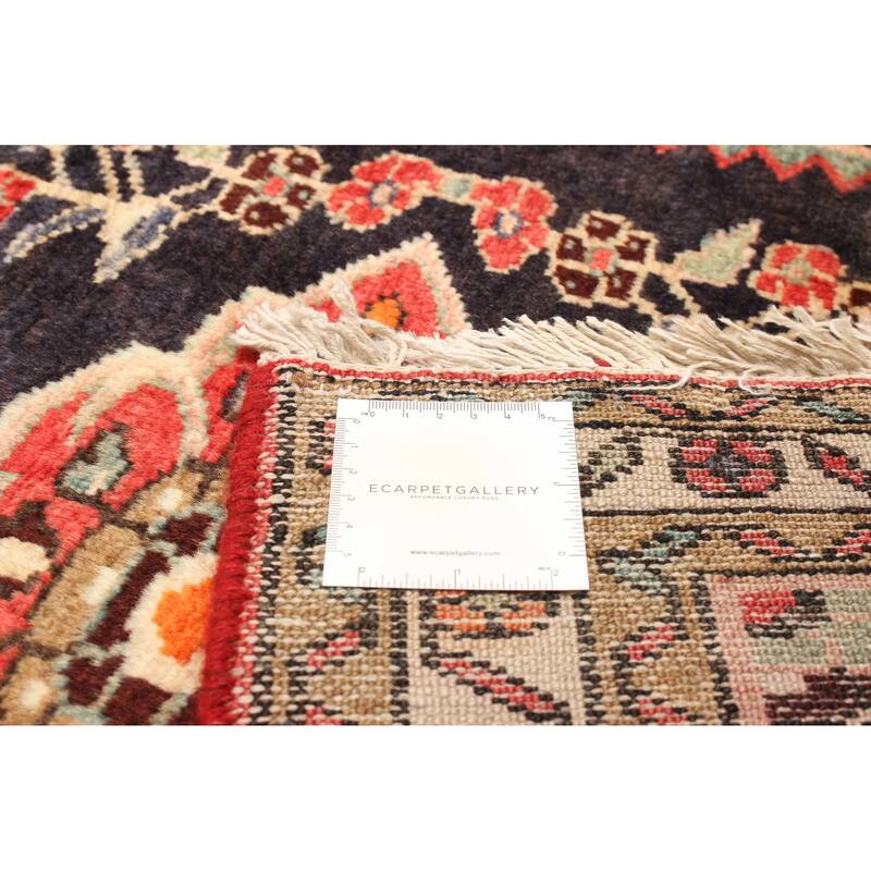 ECARPETGALLERY Hand-knotted Anadol Dark Navy Wool Rug - 2' 8" x 9' 11"