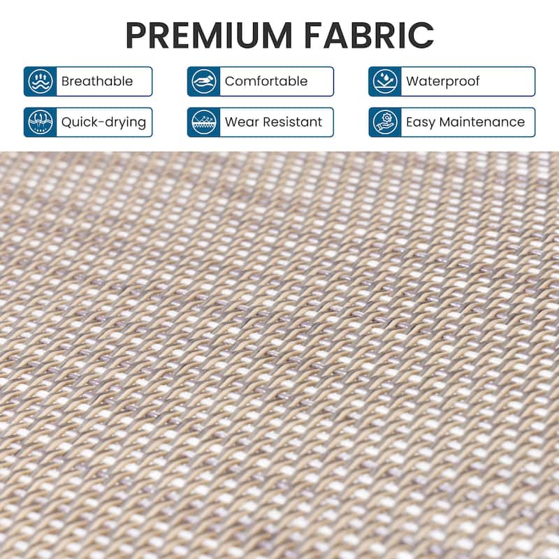 9/11/13-Piece Outdoor Patio Dining Set All-Weather Aluminum Dining Table with Umbrella Hole and Adjustable Folding Chairs