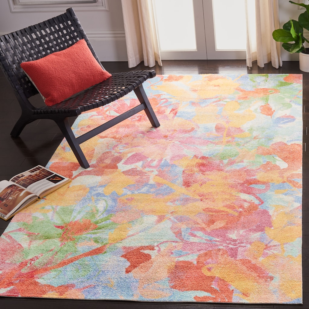 SAFAVIEH Florist Sharon Abstract Floral Rug