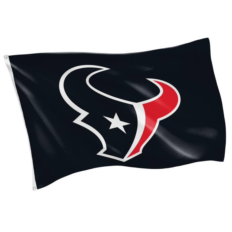 Houston Texans Single Sided Flag w/ 2 Grommets, 3'x5' - Multi