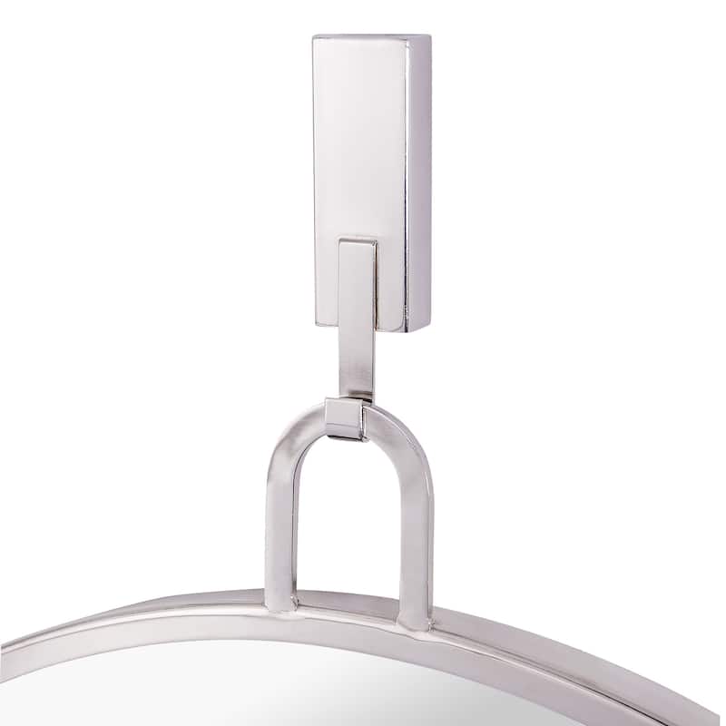 Varaluz Stopwatch Round Accent Mirror - 30"W x 30"H - Polished Nickel