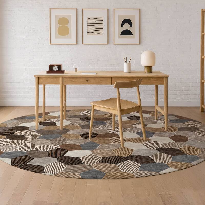 Machine Washable Indoor/ Outdoor Modern Loyd Chantille Rug