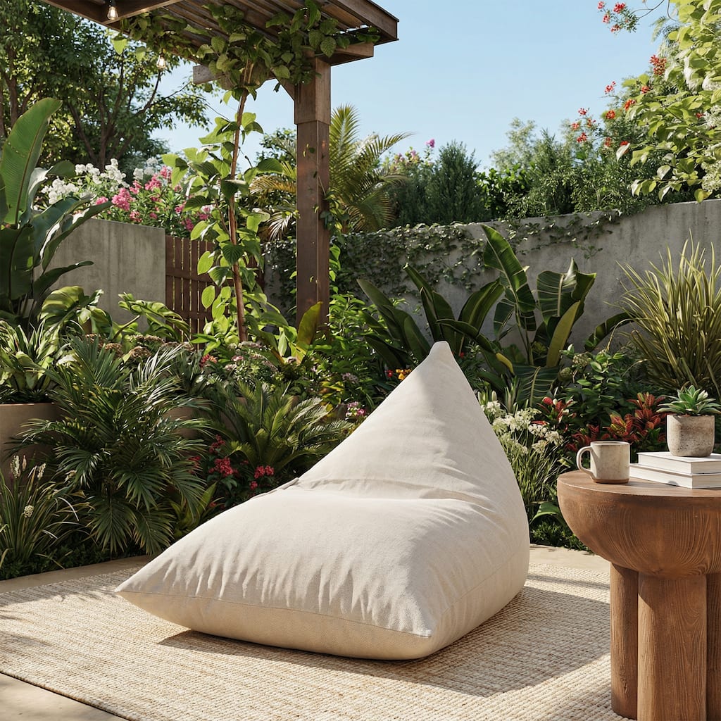 Christopher Knight Home - Arlene Modern Outdoor Upholstered Bean Bag Chair