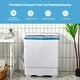 preview thumbnail 19 of 18, Costway 26lbs Portable Semi-automatic Washing Machine W/Built-in Drain - See Details