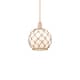 Option Antique Copper / White Glass with Brown Rope