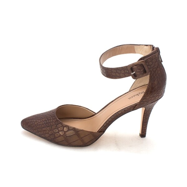 Style & Co. Womens Miloe2 Pointed Toe Ankle Strap D-orsay Pumps