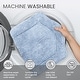 preview thumbnail 115 of 189, Home Weavers Waterford Collection Cotton Toilet Lid Rug | Elastic Fit | Fit Most Standard Toilet Lid | 18"x18"