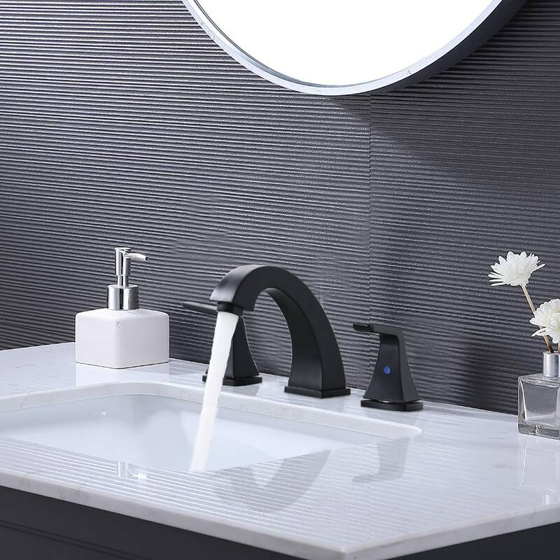 Proox 2 Handles 8inch widespread Bathroom Sink Faucet w/ Pop Up Drain