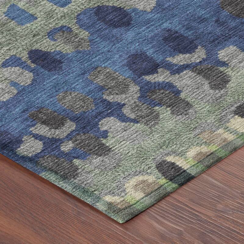 Machine Washable Indoor/ Outdoor Modern Trezze Chantille Rug