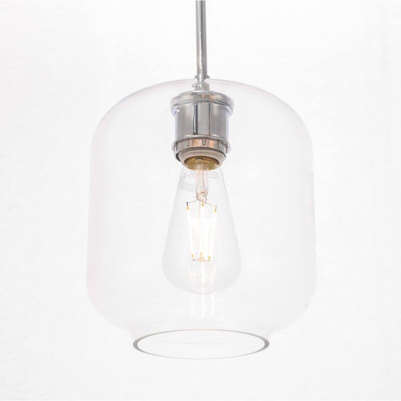 Elegant Lighting Collier Single Light 7" Wide Mini Pendant with Clear