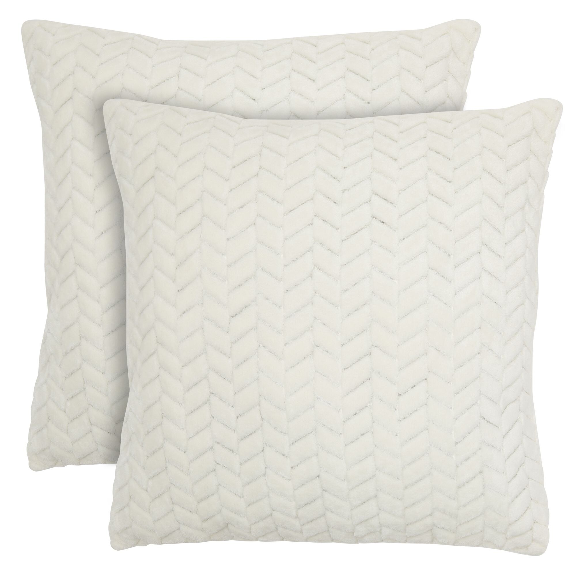 2 Pack Beige Decorative Throw Pillow Covers 20x20 Chevron Design Cushion Case for Couch Sofa Farmhouse Decor On Sale Bed Bath Beyond 36308495