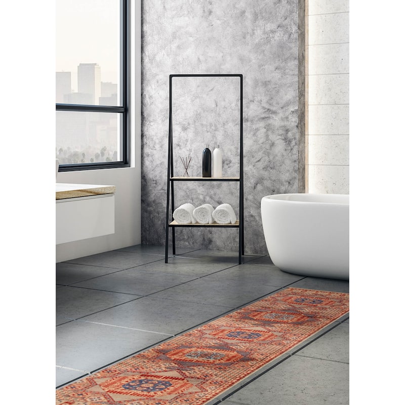 ECARPETGALLERY Hand-knotted Pako Mamluk Cream Wool Rug - 2'6 x 9'10