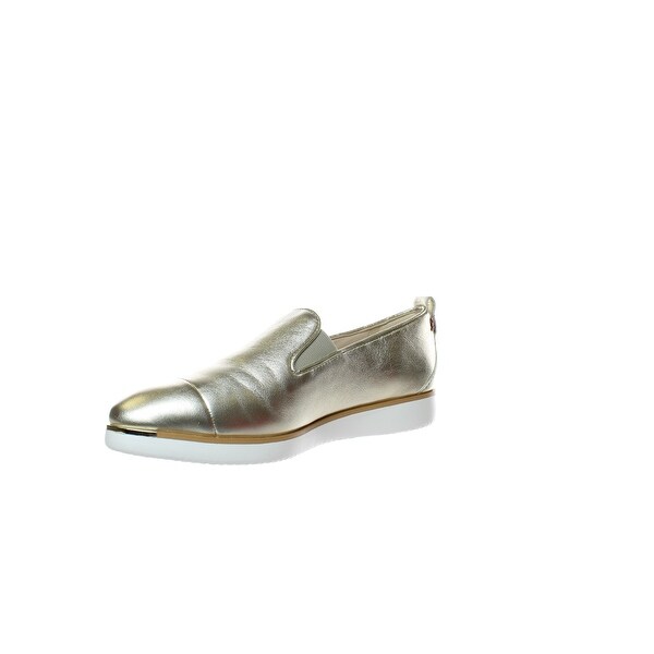 cole haan gold loafers