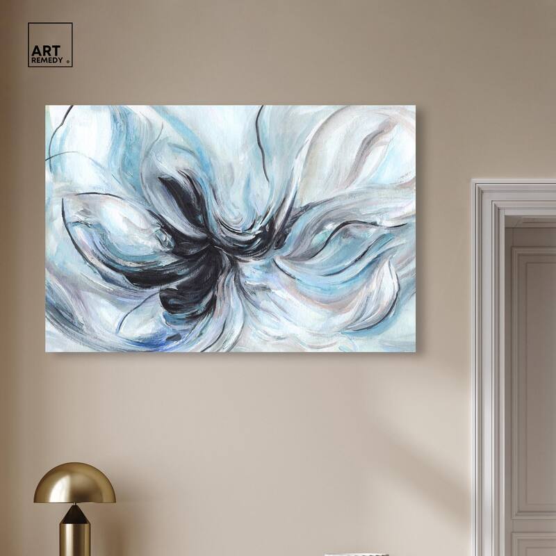 Soft Blues Canvas by Art Remedy, Gallery Wrapped