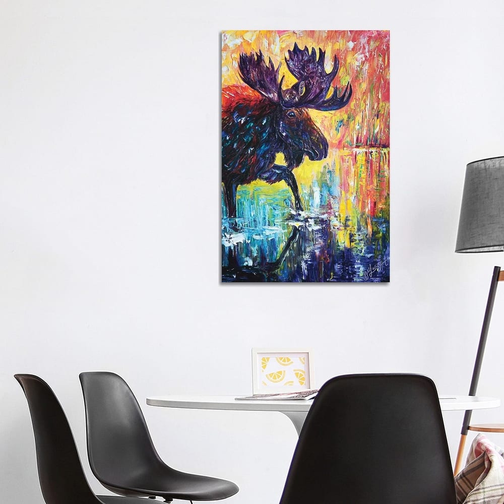 iCanvas "Moose" by OLena Art Canvas Print