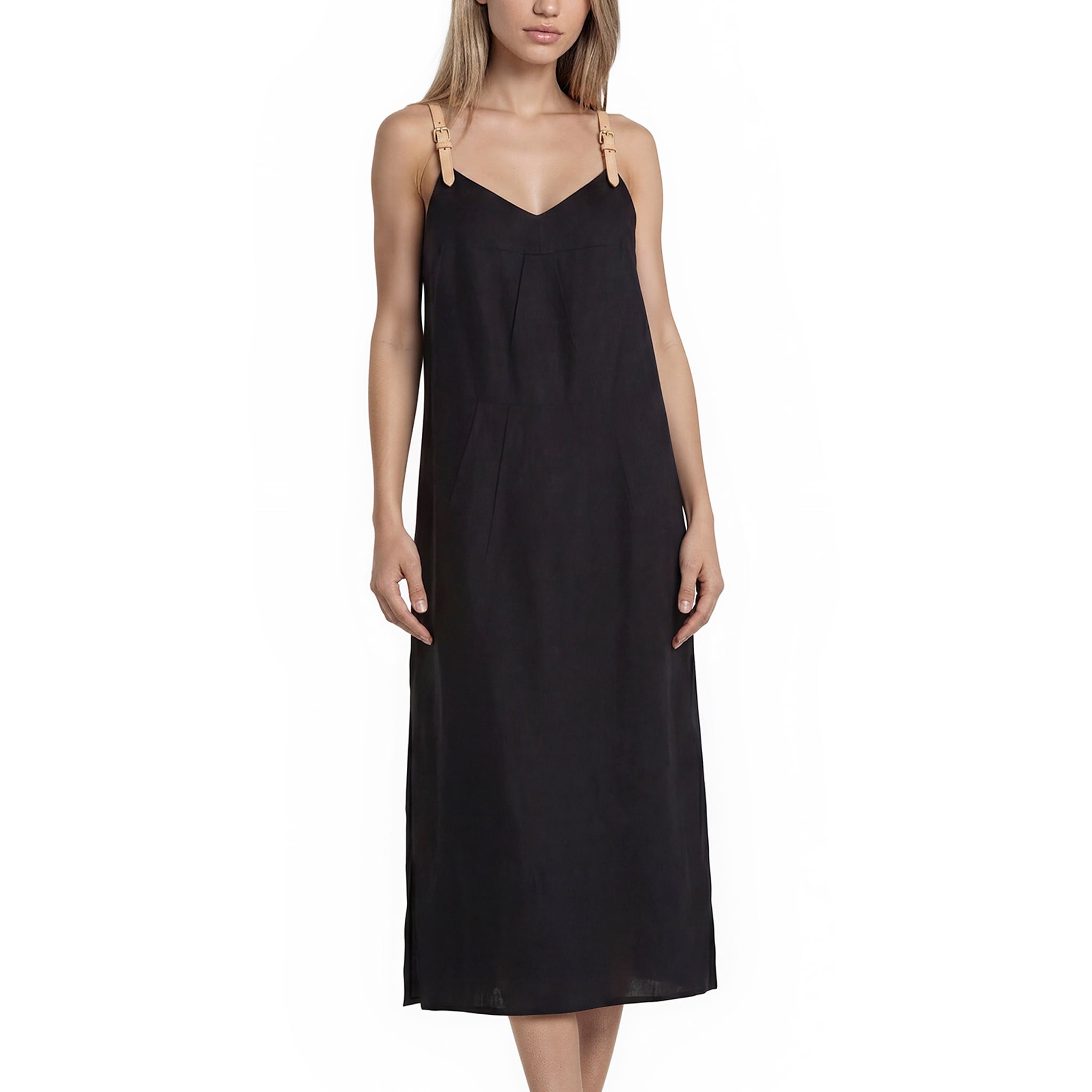 Prada Pleated Linen Dress