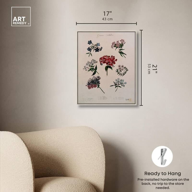 Seven Flowering Plants Canvas by Art Remedy