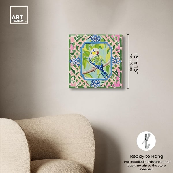 dimension image slide 2 of 5, Garden Gate II Canvas by Art Remedy, Gallery Wrapped