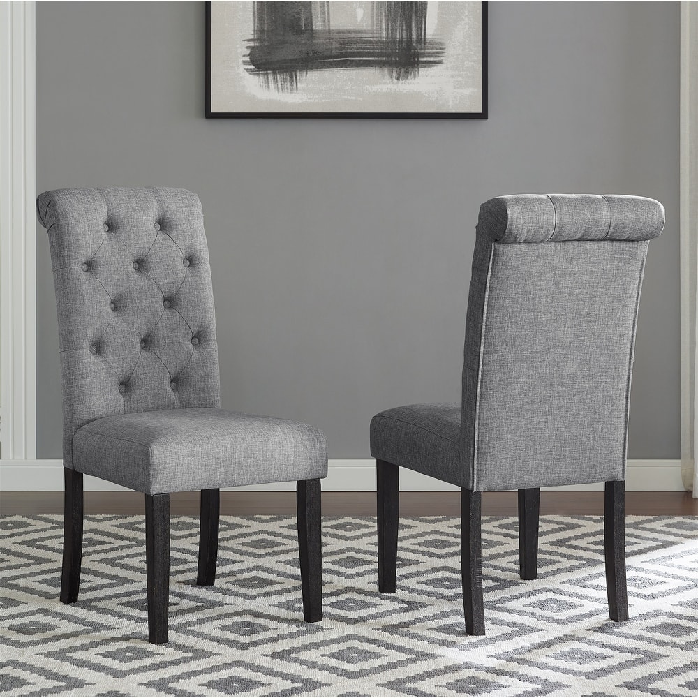 Solid Wood Tufted Asons Dining Chair Set of 2