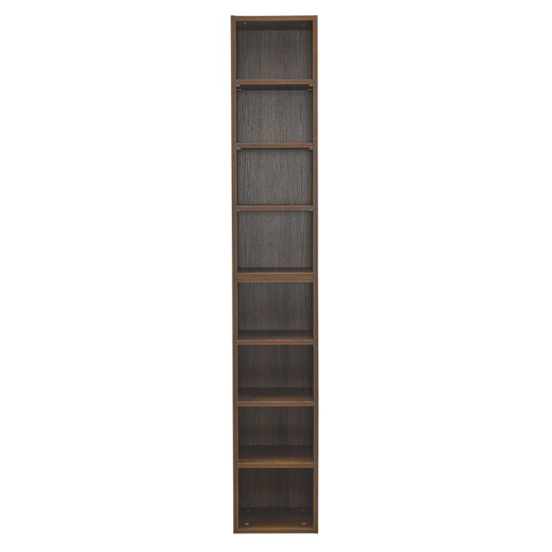 Multi-Purpose 8-Tier Media and Book Storage Rack