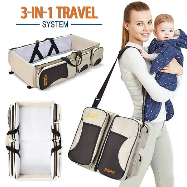 2 in 1 Baby Diaper Bag Backpack for Infant Travel - S - Bed Bath
