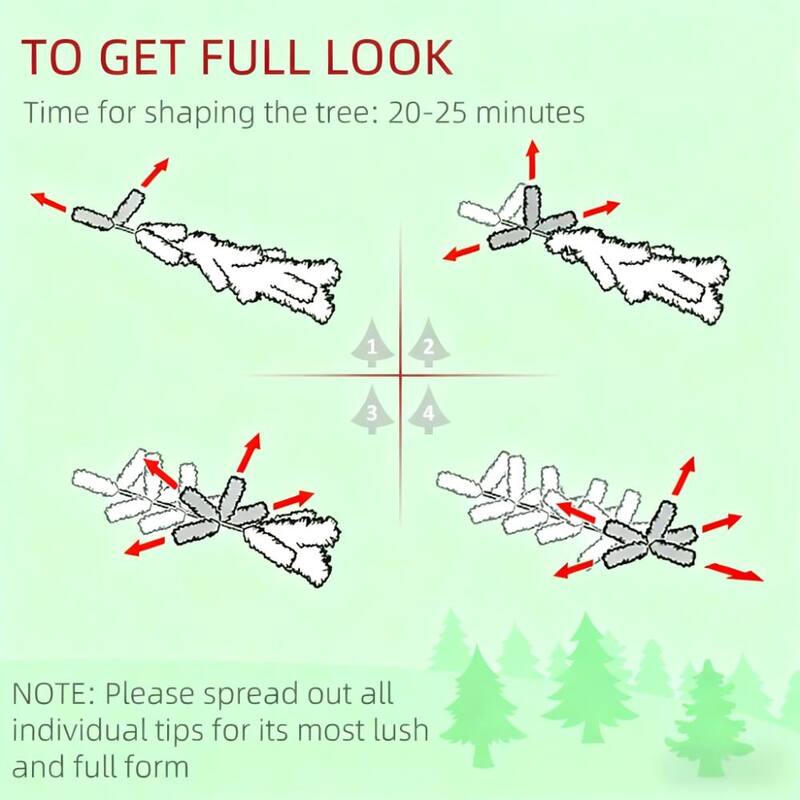 Bendable Pencil Artificial Christmas Tree - Realistic Branches - Green