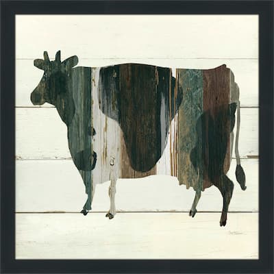 "Woodgrain Cow" by Carol Robinson Print on Acrylic