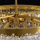 preview thumbnail 13 of 14, 24 in. Modern 5-Tier Gold Crystal Chandelier with 11 Lights, Round Contemporary Ceiling Light for Dining Room and Living Room