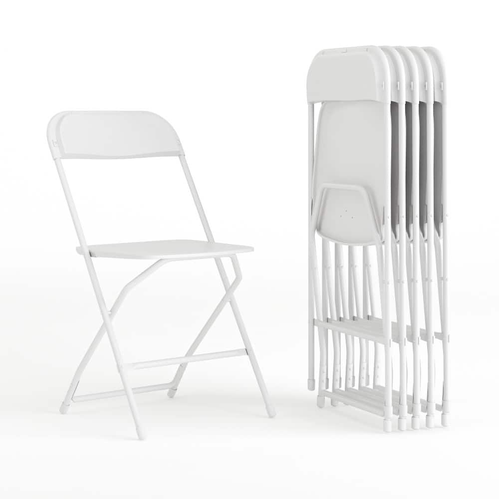 Plastic Folding Chair - 6 Pack 650LB Weight Capacity - Event Chair - 17.5"W x 18"D x 31.5"H