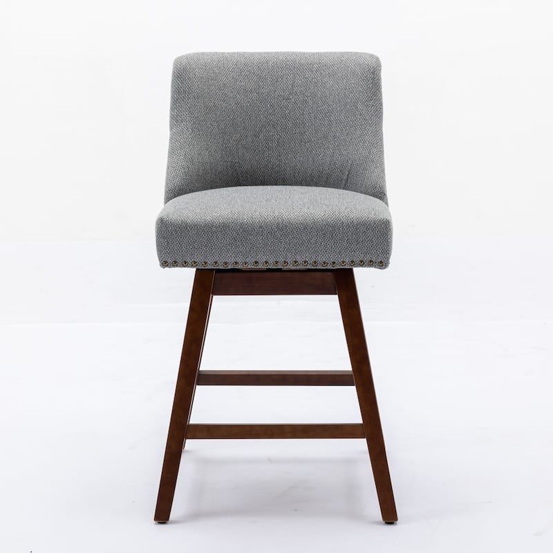 Swivel Barstools Upholstered Bar Stools, Fabric