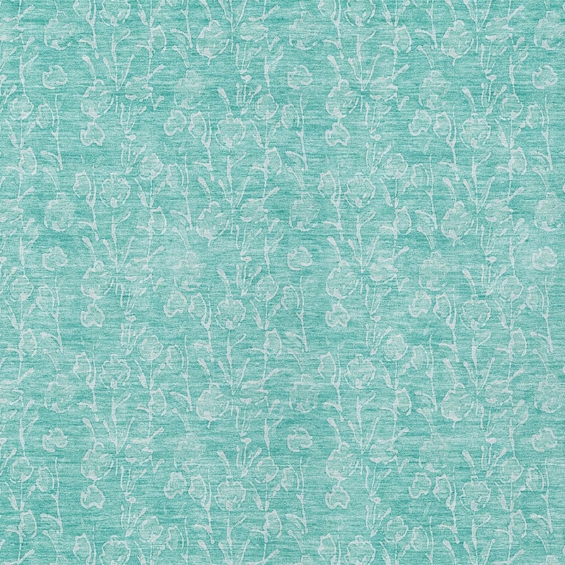 HomeRoots Floral Transitional Rectangle Outdoor Rug