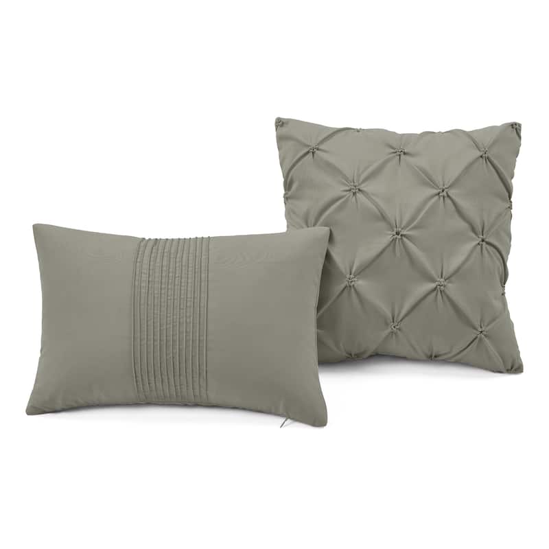 Lush Decor Arora Pleat 5 Piece Comforter Set