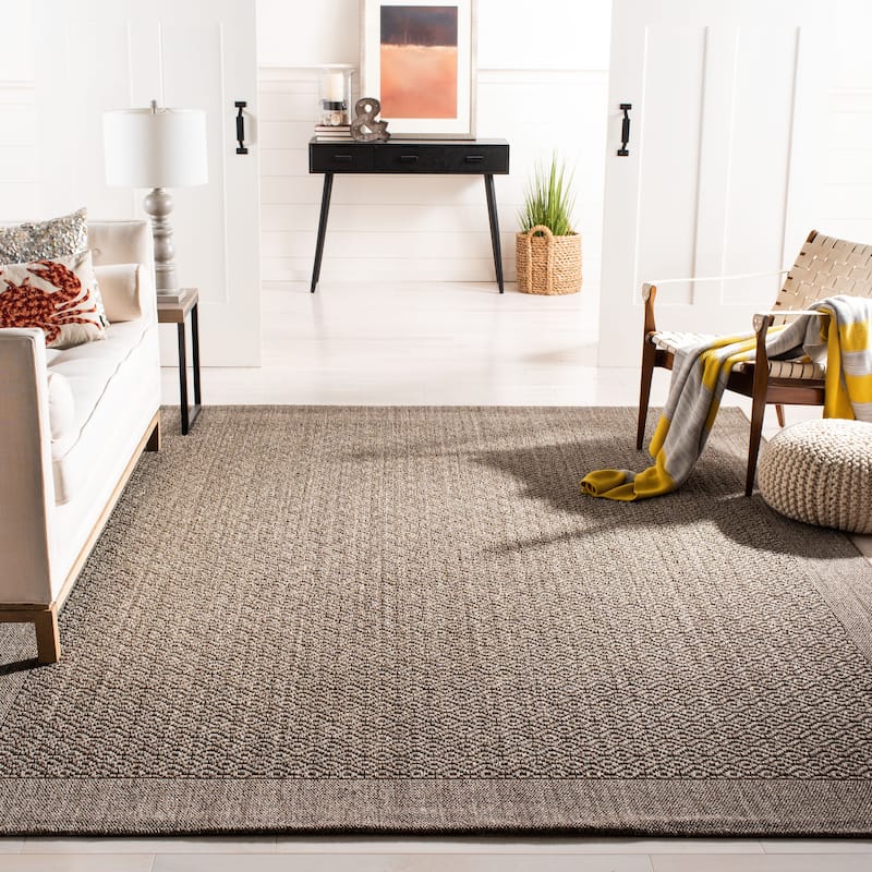 SAFAVIEH, Palm Beach Clevie Modern Sisal Rug - 8' x 10' - Silver