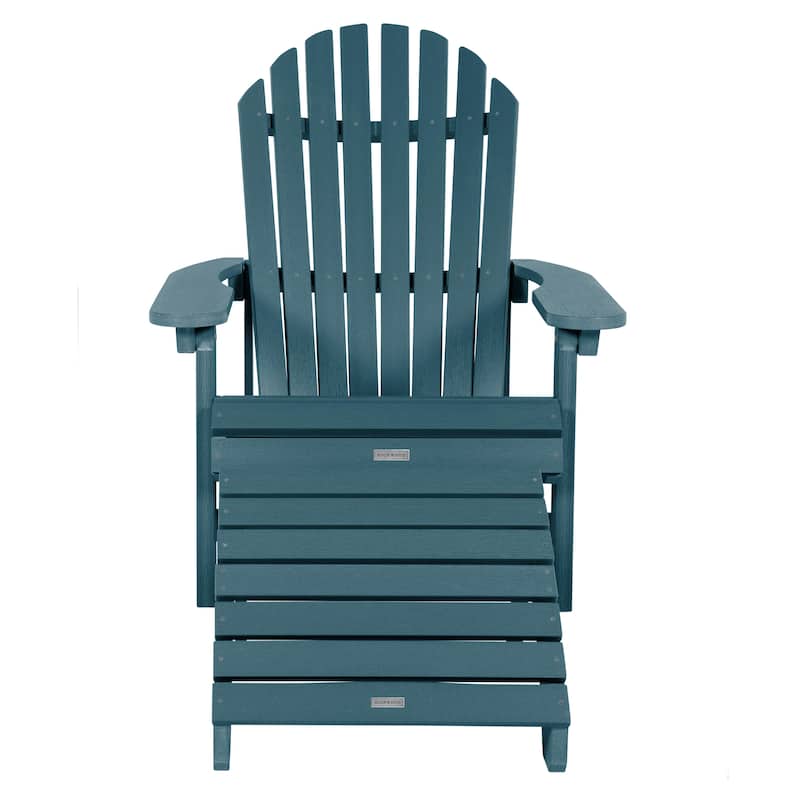 HIGHWOOD Folding and Reclining Adirondack Chair with Folding Ottoman