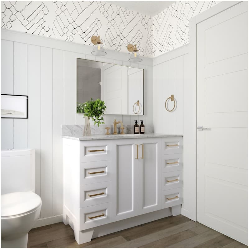 Ariel Q049SCW2RVO Taylor 49" Free Standing Single Rectangular Basin