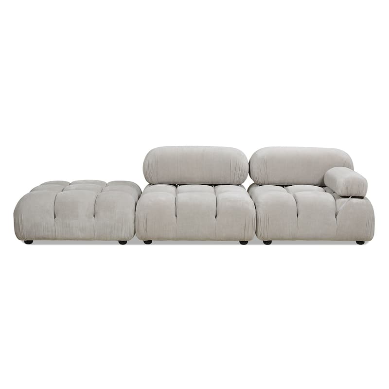 Marcel 109.5" Bubble Modular Modern Chaise Sofa